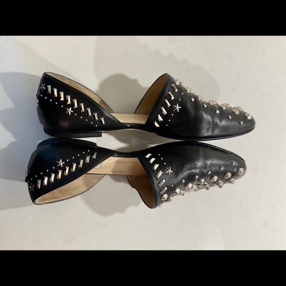 Like NEW Jimmy Choo leather flats with grommets 8 - Picture 8 of 10